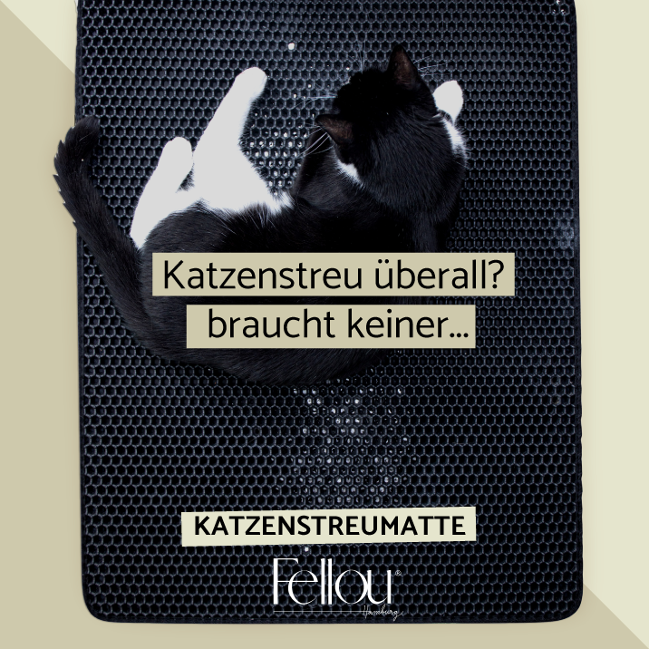 ▻ riijk® Katzenklo Matte ✓ in Schwarz, Beige oder Grau 75 x 58 cm